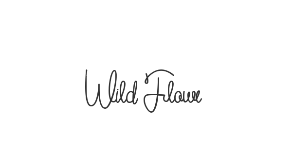Wild Flower font thumb